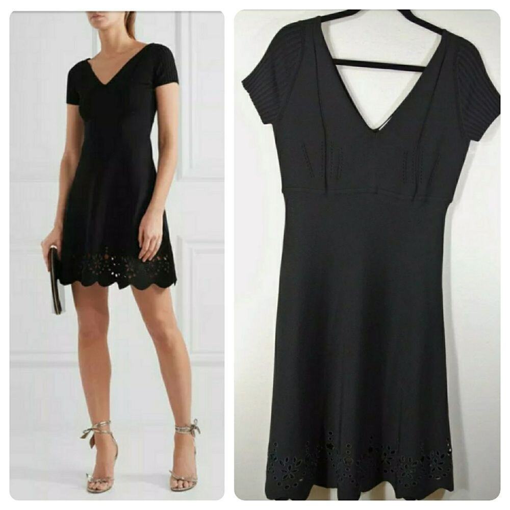 EW RED Valentino Embroidered knitted mini dress - Picture 1 of 10
